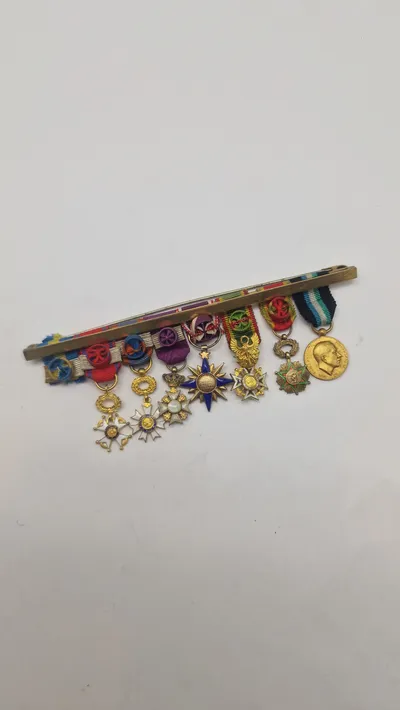 Original miniature medalje spange