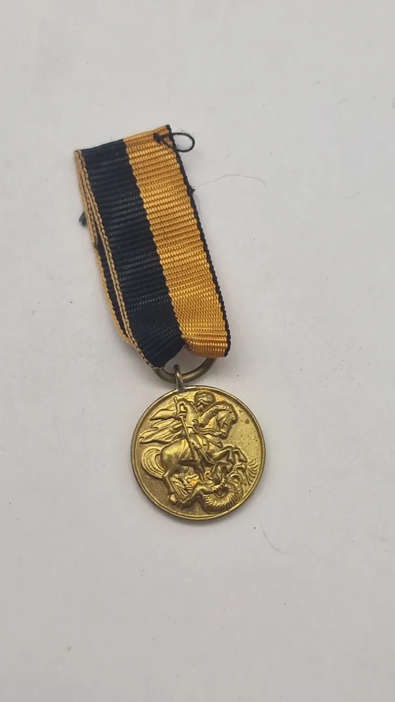 Original miniature medalje Sankt Georg og dragen