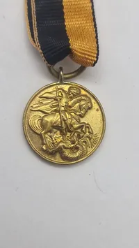 Original miniature medalje Sankt Georg og dragen