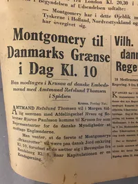 Original dansk befrielses avis fra maj 1945