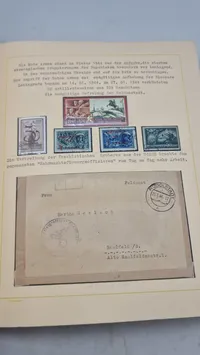 Kæmpe album med ww2 frimærker, feldpost, POW effekter mm. ww2