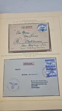 Kæmpe album med ww2 frimærker, feldpost, POW effekter mm. ww2