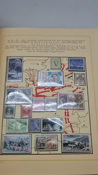 Kæmpe album med ww2 frimærker, feldpost, POW effekter mm. ww2