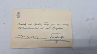 Ekstremt sjældent takkekort fra Brylluppet mellem prinsesse Ingrid og kronprins Frederik i 1935