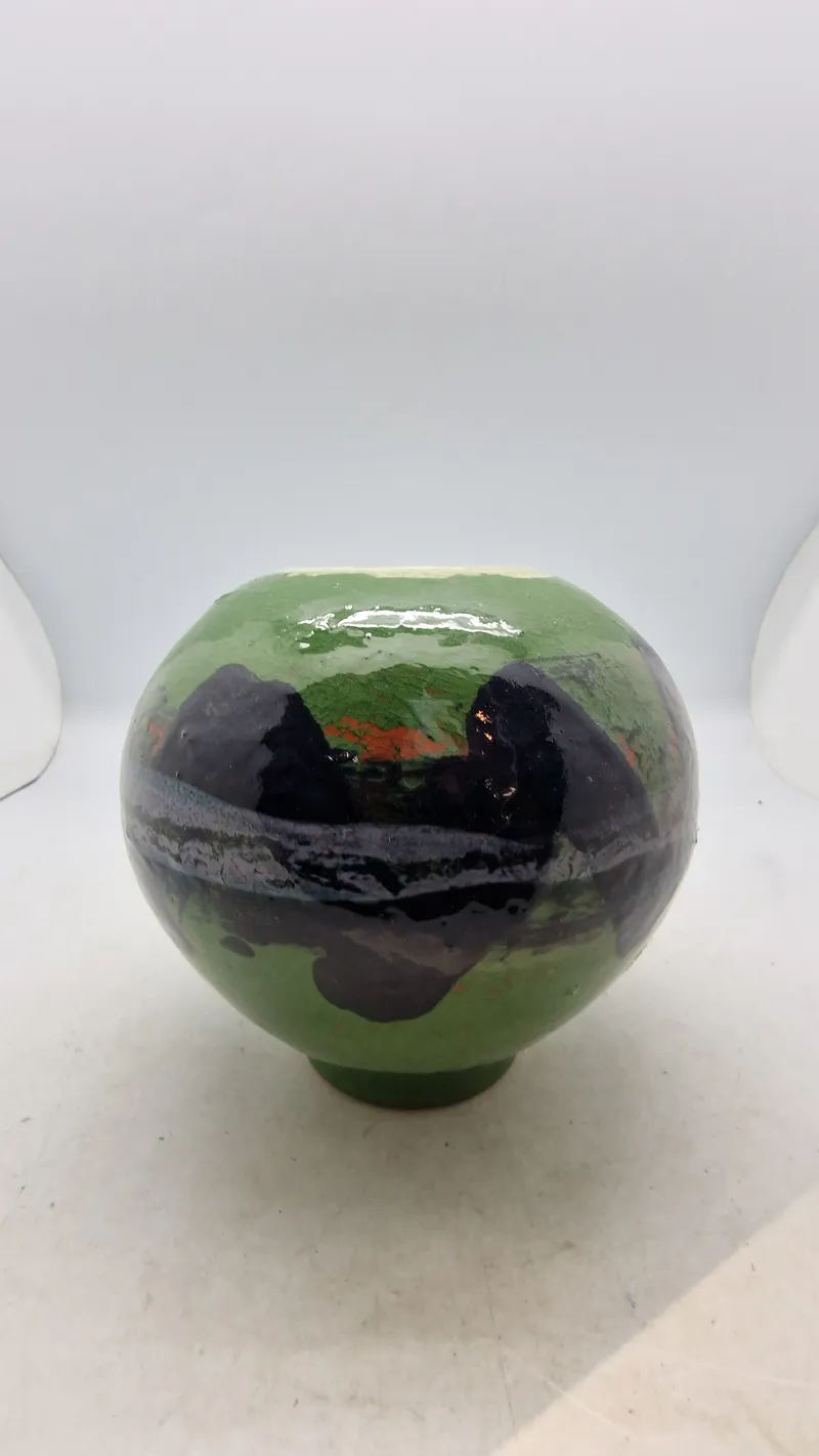 Ekstremt sjælden unika vase af Herman A Kähler fra 1930’erne