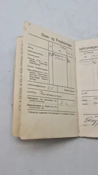 Original dansk soldaterbog årgang 1919 Livgarden