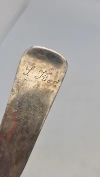 Original ske af provins sølv - 1800 tallet