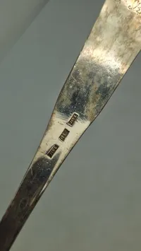 Original ske af provins sølv - 1800 tallet