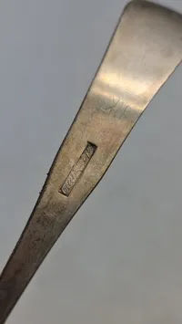 Original ske af provins sølv - 1800 tallet