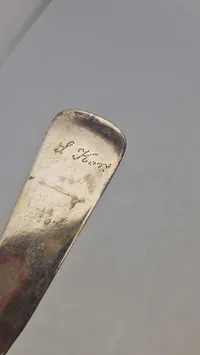 Original ske af provins sølv - 1800 tallet