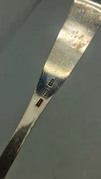 Original ske af provins sølv - 1800 tallet