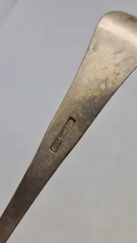 Original ske af provins sølv - 1800 tallet