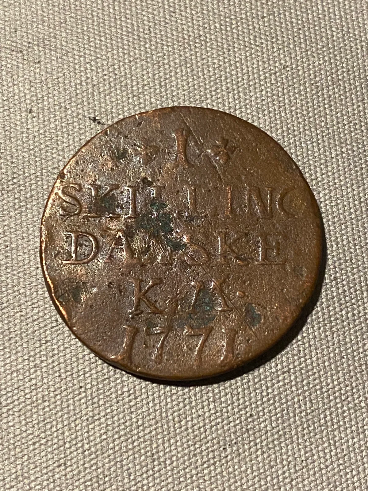 Original 1 skilling 1771
