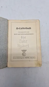 Original Waffen-SS Liederbuch