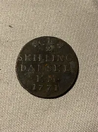 Original 1/2 skilling 1771