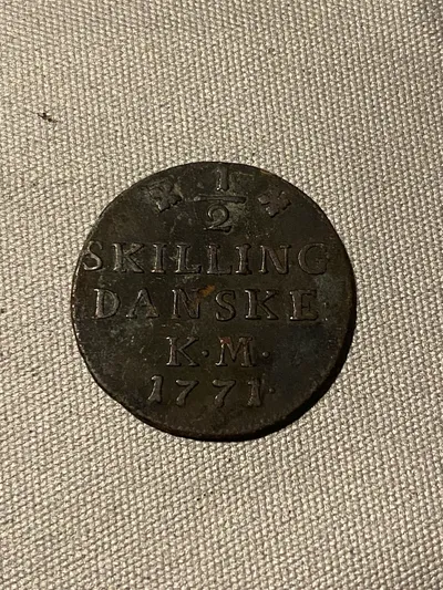 Original 1/2 skilling 1771