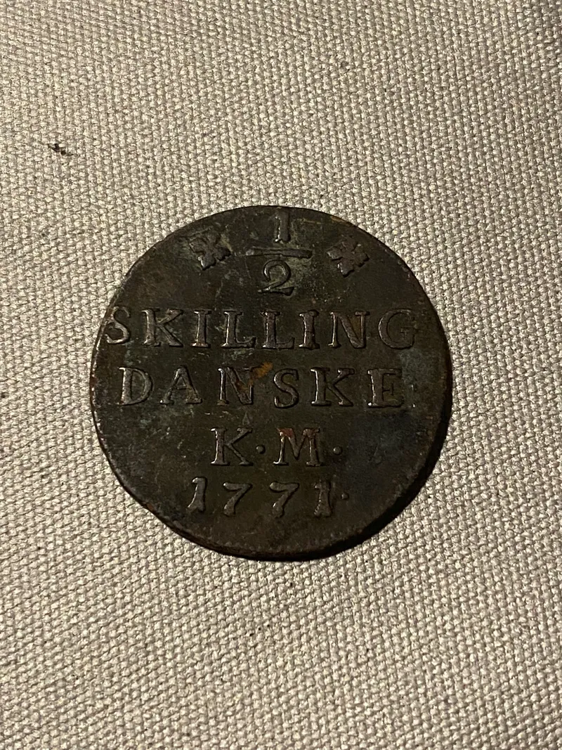 Original 1/2 skilling 1771