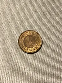 Original 1/2 skilling rigsmønt 1857