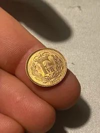 Original 1/2 skilling rigsmønt 1857