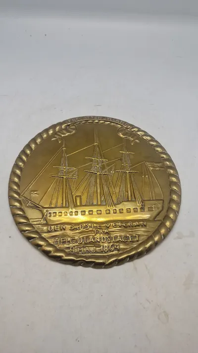 Mindeplade, fra Slaget ved Helgoland den 9. maj 1864