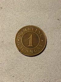 Original 1 skilling rigsmønt 1867