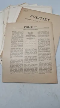 Samling tidsskrifter fra politiet