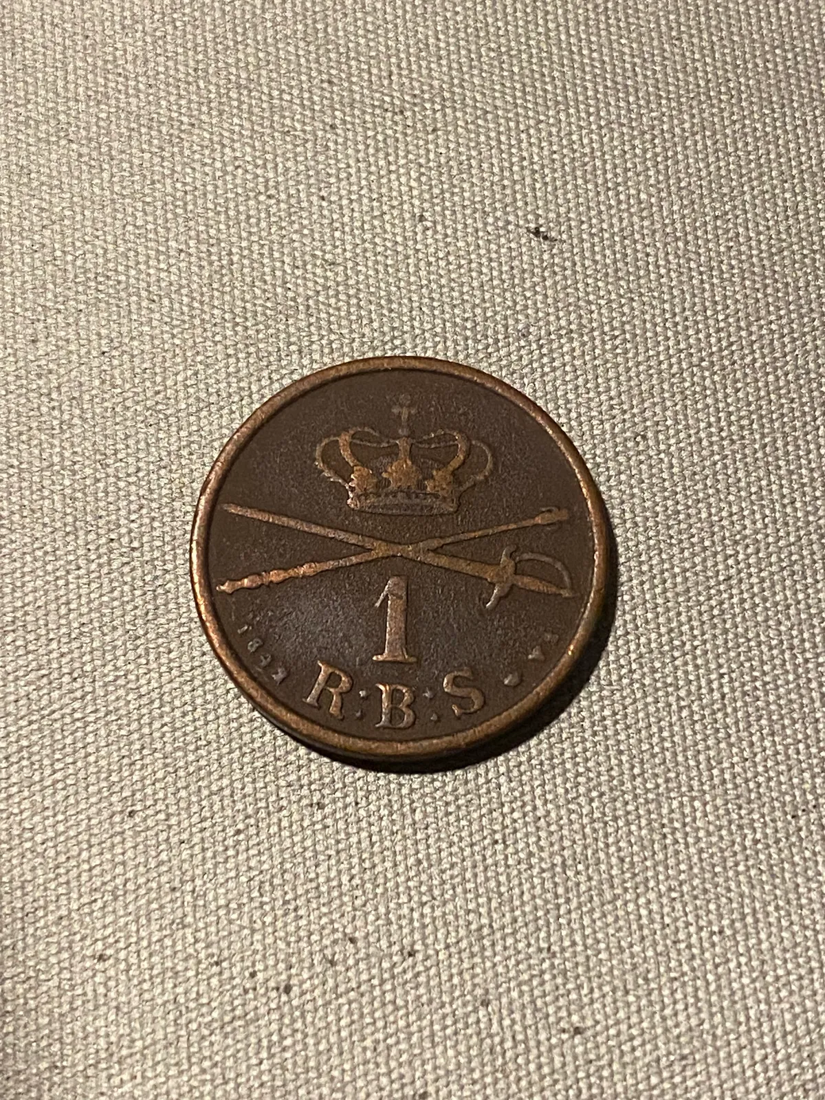 Original 1 rigsbanksskilling 1842