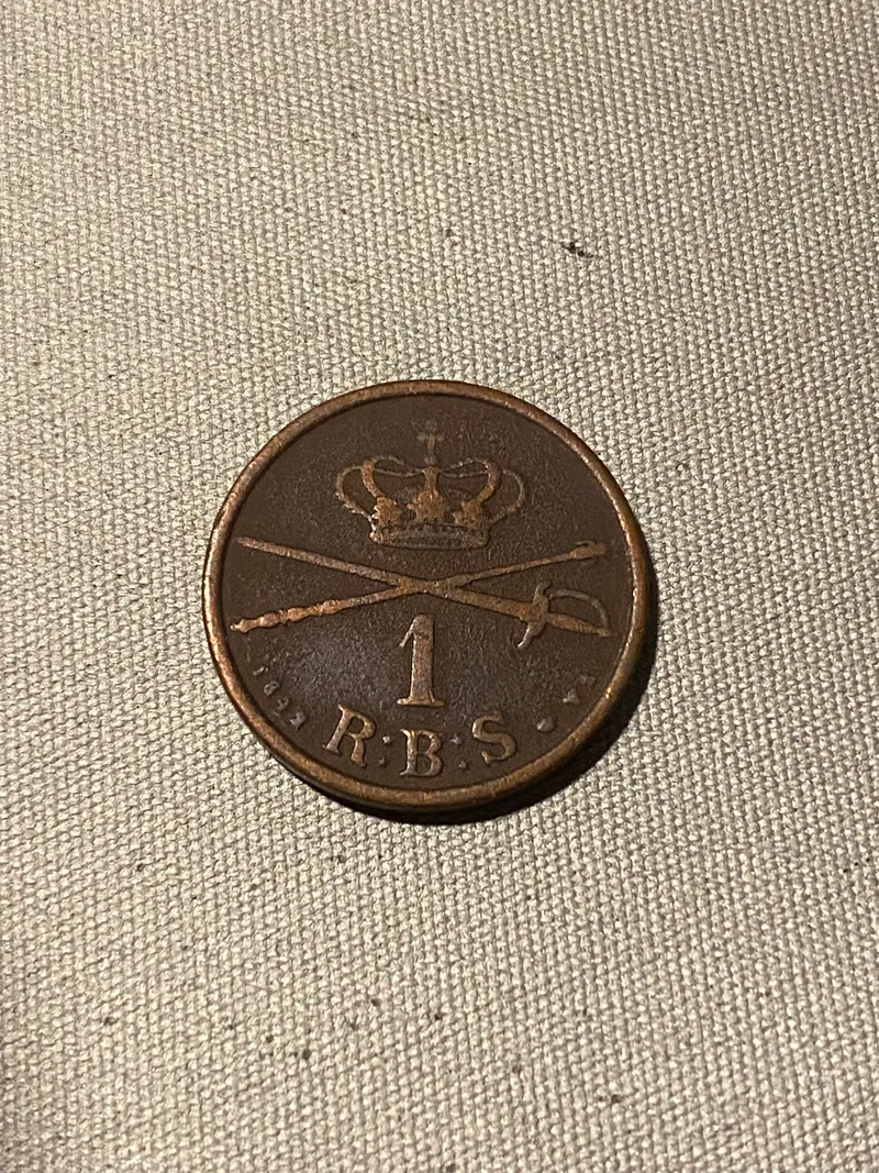Original 1 rigsbanksskilling 1842