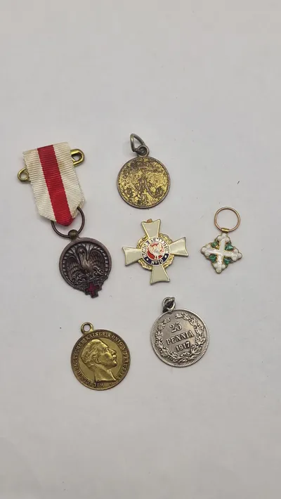 Samling originale miniature medaljer