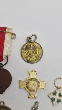 Samling originale miniature medaljer