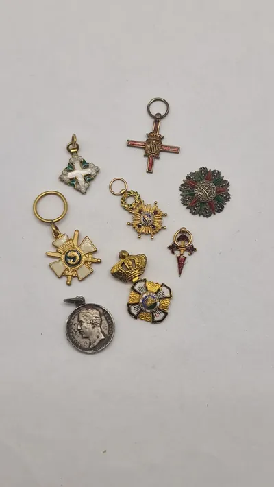 Samling originale miniature medaljer