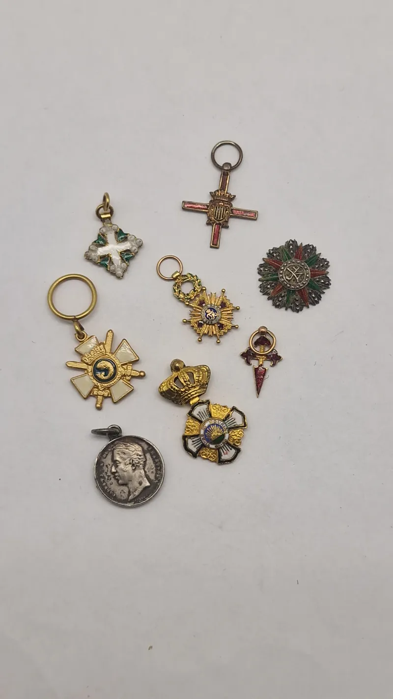 Samling originale miniature medaljer
