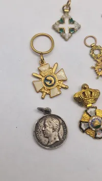 Samling originale miniature medaljer