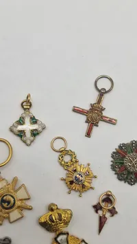 Samling originale miniature medaljer