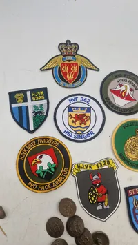 Samling danske patches mm.