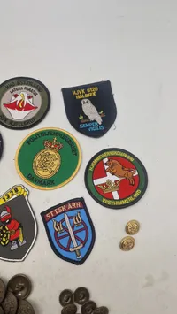 Samling danske patches mm.