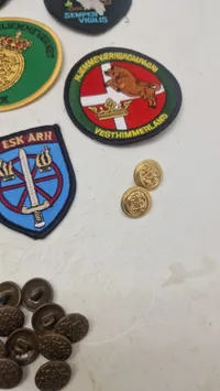 Samling danske patches mm.
