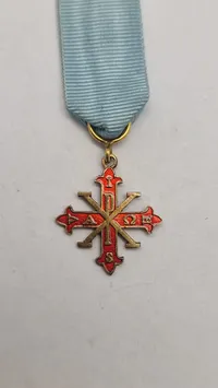 Original miniature medalje, Korset for Ridder af Fortjeneste i den Hellige Militære Konstantinordenen af Sankt Georg