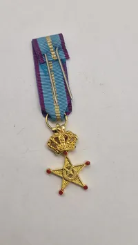Original miniature medalje,  Æreskors for Militærtjeneste i Udlandet (Croix d'Honneur pour Service Militaire à l'Étranger)