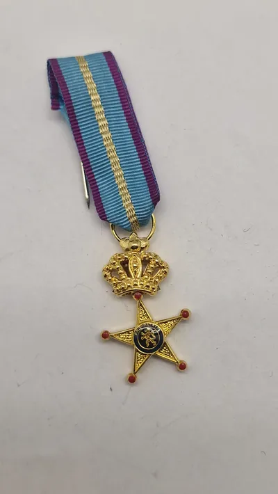Original miniature medalje,  Æreskors for Militærtjeneste i Udlandet (Croix d'Honneur pour Service Militaire à l'Étranger)