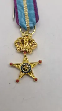 Original miniature medalje,  Æreskors for Militærtjeneste i Udlandet (Croix d'Honneur pour Service Militaire à l'Étranger)