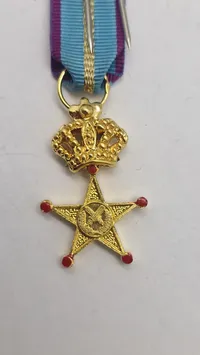 Original miniature medalje,  Æreskors for Militærtjeneste i Udlandet (Croix d'Honneur pour Service Militaire à l'Étranger)