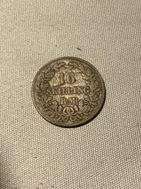 Original 16 skilling 1856 sølvmønt