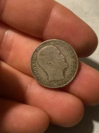 Original 16 skilling 1856 sølvmønt