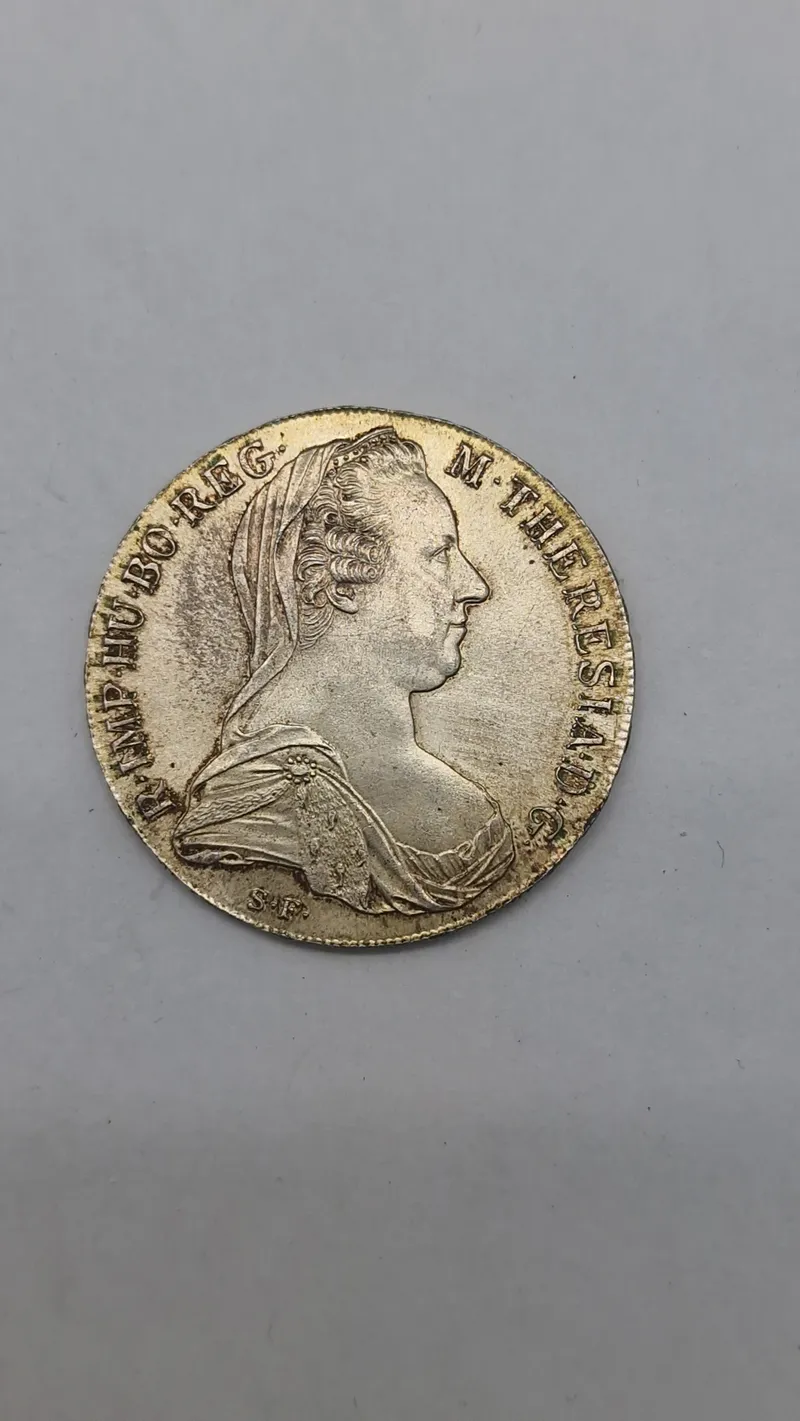 Original Maria Theresa thaler-mønt (sølv) 28 gram smelt 525.79 Kr