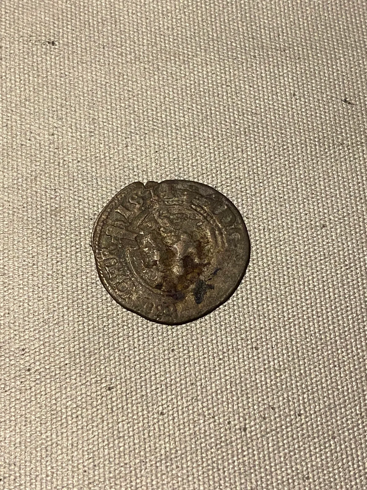 Original skillingsmønt sølv 1700 tallet