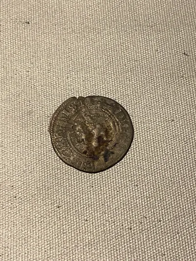 Original skillingsmønt sølv 1700 tallet