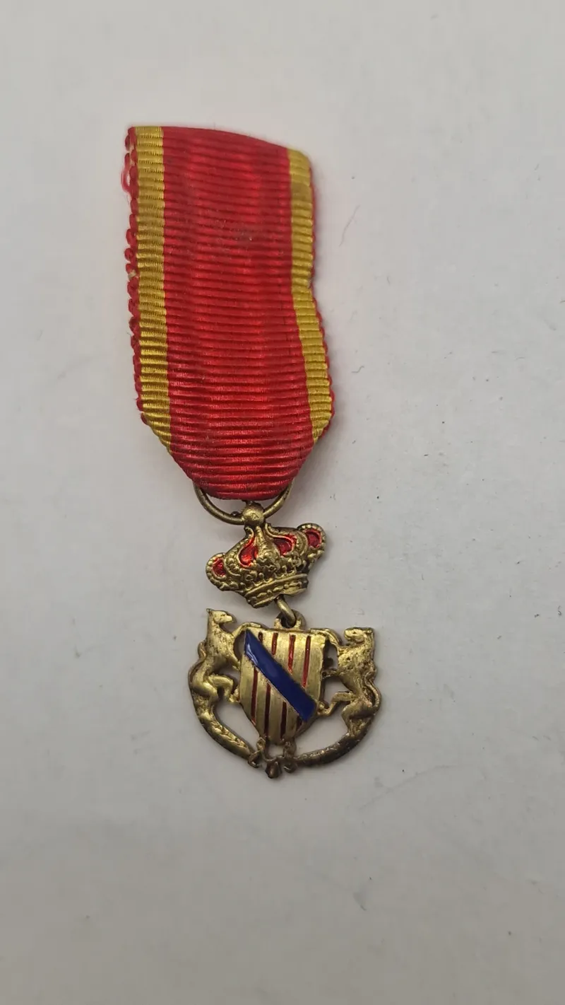 Original miniature medalje, givet for deltagelse i slaget ved Hostalrich