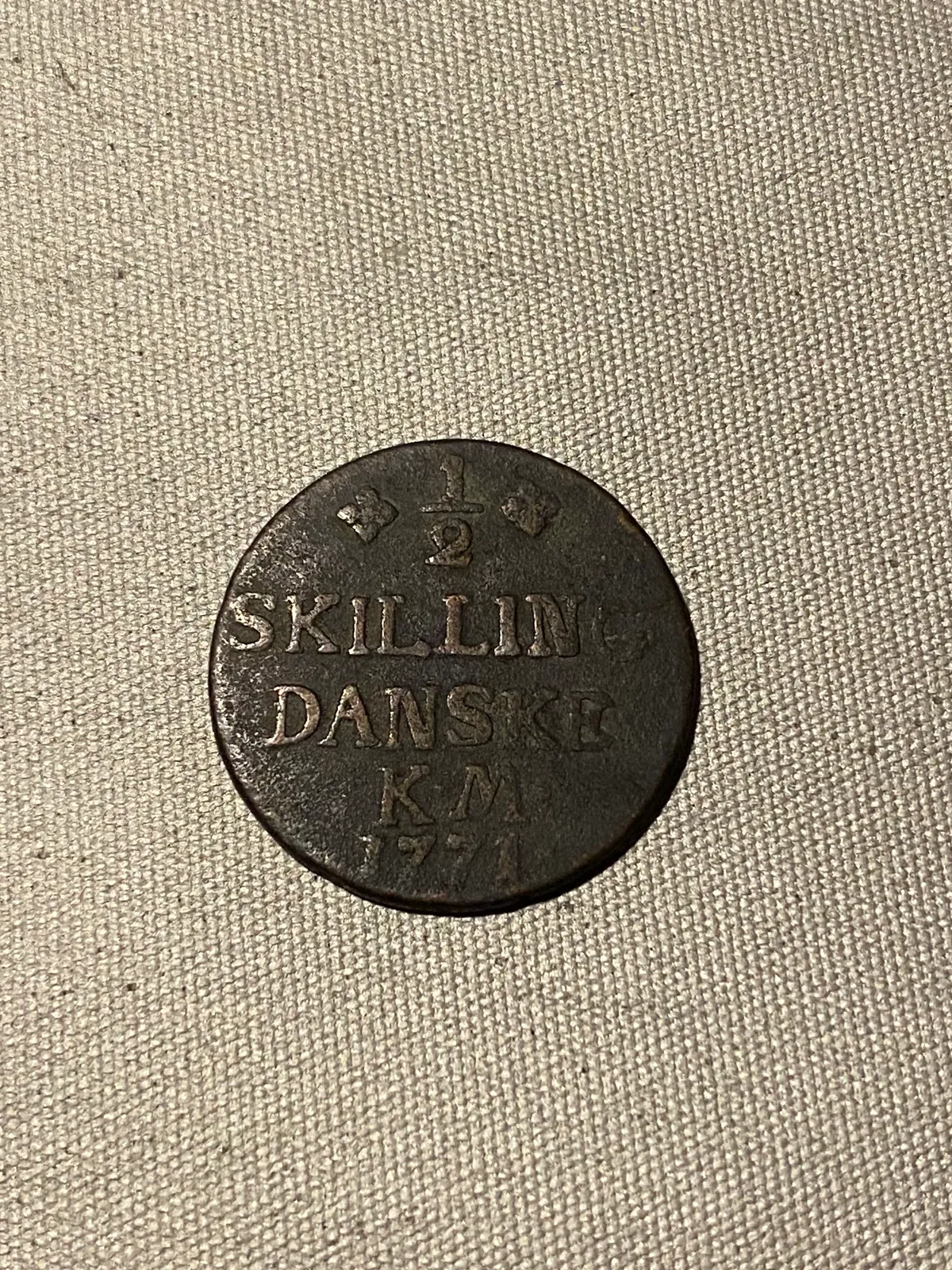 Original 1 skilling 1771