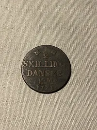 Original 1 skilling 1771